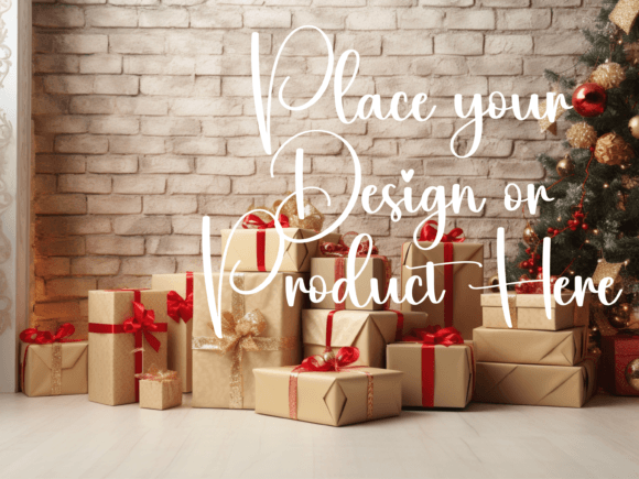 Download Christmas Background for Product Mockups - Mockups Collection