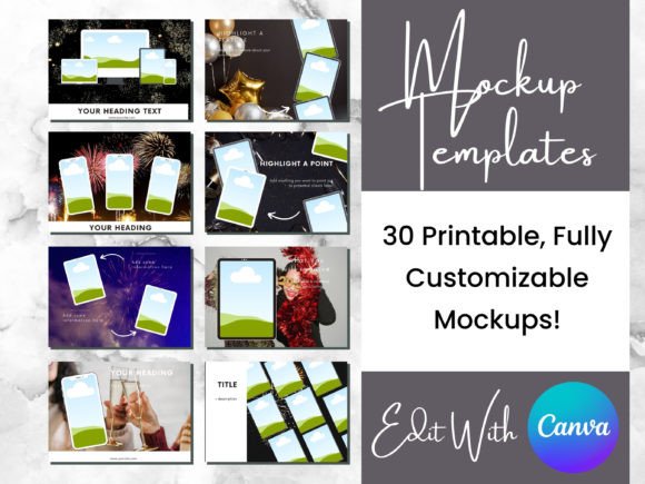 Download 30 New Years Digital Product Mockups - Mockups Collection