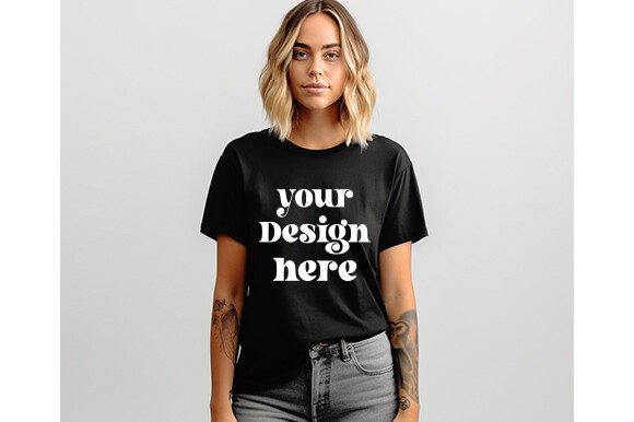 Download Comfort Colors C1717 Black Shirt Mockup - Black shirt mockup Collection