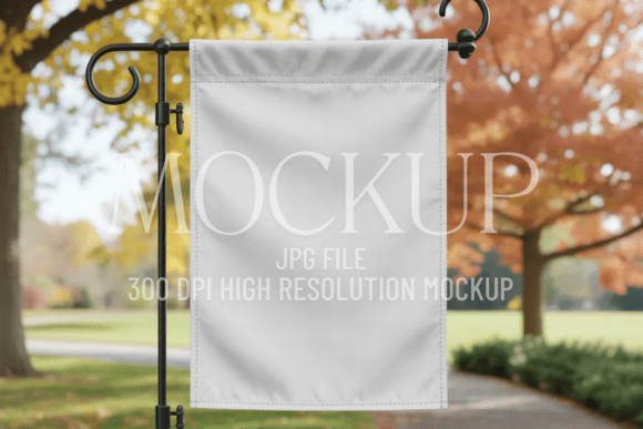 Download Fall Garden Flag Sublimation Mockup - Premium Resources
