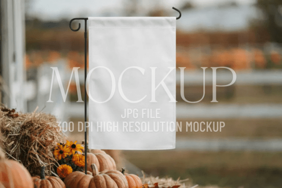 Download Fall Garden Flag Sublimation Mockup - Premium Resources