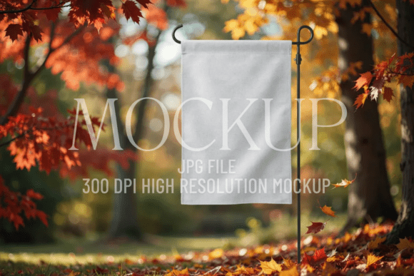 Download Fall Garden Flag Sublimation Mockup - Premium Resources