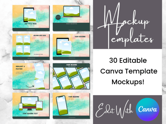 Download 15 Sandy Beach Digital Product Mockups - Mockups Collection