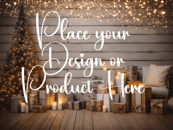 Download Christmas Background for Product Mockups - Mockups Collection