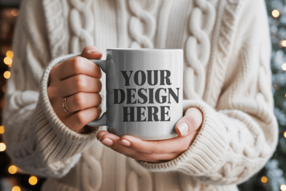 Download 11oz White Christmas Mug Mockup 3 - Mug mockup Collection