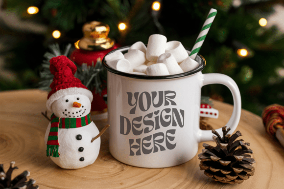 Download Christmas 11oz White Mug Mockup 38 - Mug mockup Collection